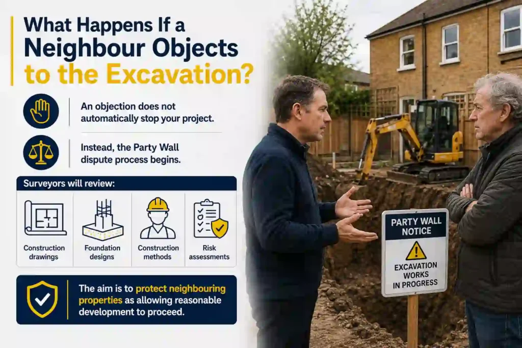 The Complete Guide to Section 6 Excavation Notices 3 What Happens If a Neighbour Objects to the Excavation Croydon